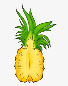 Clipart Pineapple Cut In Half, HD Png Download, Transparent PNG