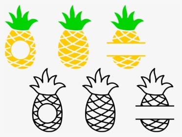 Clip Art Be A Pineapple Svg - Monogram Pineapple Frame, HD Png Download, Transparent PNG
