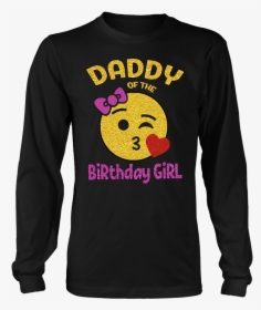 Daddy Of The Birthday Girl Emoji Pink Shirt Kiss Heart - Cartoon, HD Png Download, Transparent PNG