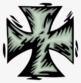 Vector Illustration Of Iron Cross Military Decoration - Iron Cross, HD Png Download, Transparent PNG