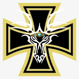 Transparent Summerslam Logo Png - White Supremacist Tattoo Cross, Png Download, Transparent PNG
