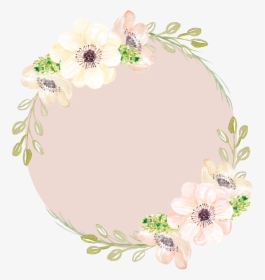 Pink Watercolor Garlands Flowers Painting Hand-painted - Anemone Flower Watercolor Png, Transparent Png, Transparent PNG