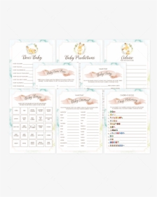 Printable Baby Shower Games Blush Pink Watercolor By, HD Png Download, Transparent PNG
