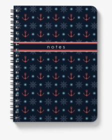 Anchor Pattern Spiral Notebook - Stole, HD Png Download, Transparent PNG