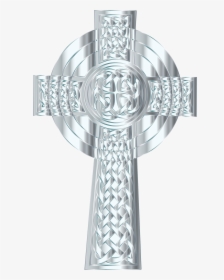 Silver Celtic Cross 3 Clip Arts - Cross Catholic Icon Transparent, HD Png Download, Transparent PNG