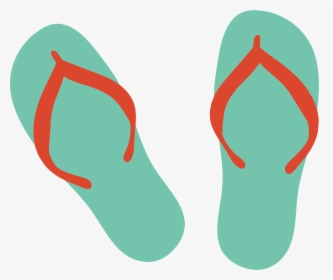 Sandal Flip-flops Slipper Vector Sandals Cartoon Clipart - Flip Flops Cartoon Png, Transparent Png, Transparent PNG