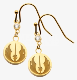 Star Wars Jedi Symbol Dangle Earrings - Earring, HD Png Download, Transparent PNG
