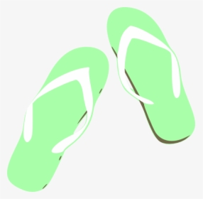 Green Flip Flops Svg Clip Arts - Flip-flops, HD Png Download, Transparent PNG