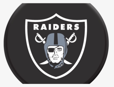 Nfl Oakland Raiders Logo Popsockets Grip - Oakland Raiders Logo Black, HD Png Download, Transparent PNG