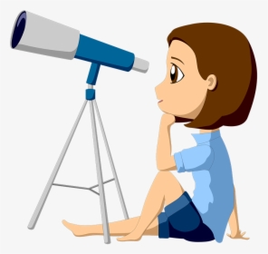 Telescope, Astronomy, Science, To Watch, Girl, Watch - Astronomia Png, Transparent Png, Transparent PNG