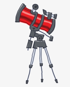 Red-telescope - Telescope - Clip Art, HD Png Download, Transparent PNG