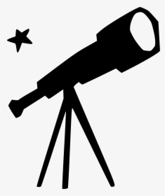 Clip Art Clipart Telescope - Telescope Black And White, HD Png Download, Transparent PNG