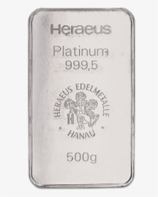 Heraeus Platinum Bar - Silver, HD Png Download, Transparent PNG
