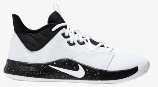 Nike Pg 3 White/black Oreo Paul George Mens Basketball - Nike Pg 3 White And Black, HD Png Download, Transparent PNG