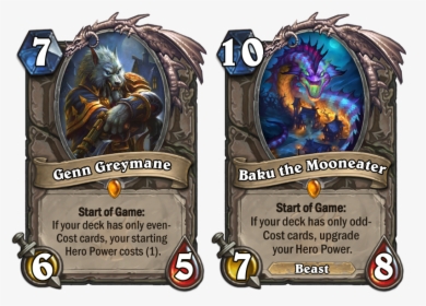 Fanmade Contenteasy Fix To Genn Baku Issue - Hearthstone Genn And Baku, HD Png Download, Transparent PNG