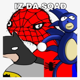 Spoderman Adn Boman Adn Sanic - Spiderman Meme, HD Png Download, Transparent PNG