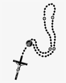 Bead Necklace Vector Rosary Prayer Png Download Free - Transparent Background Rosary Clip Art, Png Download, Transparent PNG