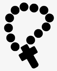 Rosary - Rosary Black And White Png, Transparent Png, Transparent PNG