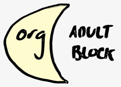 Org Adult Block Logo, HD Png Download, Transparent PNG