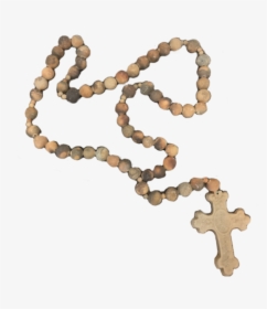 Vintage Wood Rosary - Cross, HD Png Download, Transparent PNG