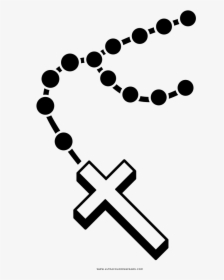 Rosary Coloring Page - Rosario Png, Transparent Png, Transparent PNG