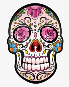 Transparent Girly Skulls Clipart - Tete De Mort Mexicaine, HD Png Download, Transparent PNG