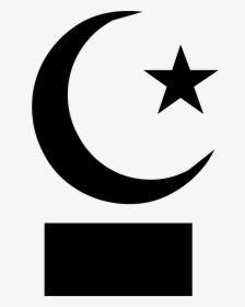 Islam Star And Crescent - Free Vector Star And Moon, HD Png Download, Transparent PNG