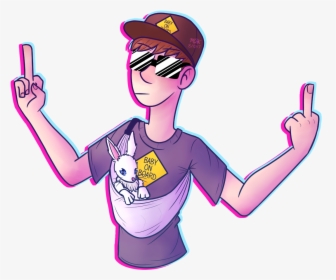 Made Some Fanart Of @pyrocynical And His New Son Rabbit, - Pyrocynical Fan Art Human, HD Png Download, Transparent PNG
