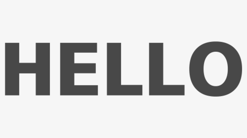 Hello Png - Hello Text Transparent Background, Png Download, Transparent PNG