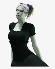 Gothic Dark Woman Png, Transparent Png, Transparent PNG