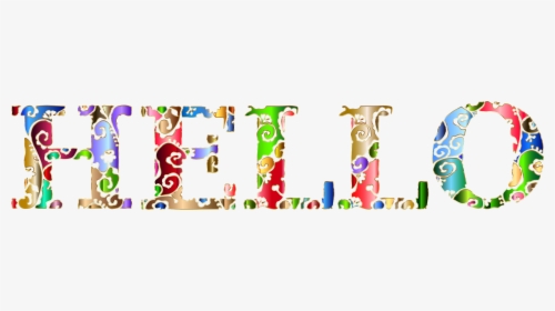 Hello Typography No Background Clip Arts - Transparent Background Hello Clip Art, HD Png Download, Transparent PNG