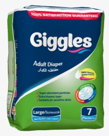 Giggles Adult Diaper - Giggles Diapers, HD Png Download, Transparent PNG