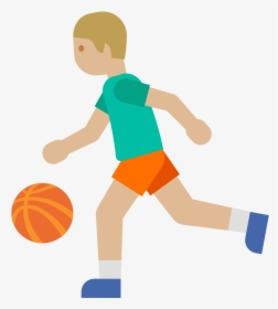 Basketball Emoji Png - Patear El Balon De Basquet, Transparent Png, Transparent PNG