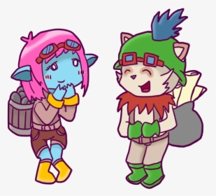 Tristana And Teemo By ~prochyprochy - Lol Teemo Tristana Love, HD Png Download, Transparent PNG