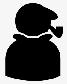 Sherlock Holmes Silhouette With Cigar Pipe - Tobacco Pipe, HD Png Download, Transparent PNG