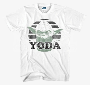 Master Yoda White T-shirt - Active Shirt, HD Png Download, Transparent PNG