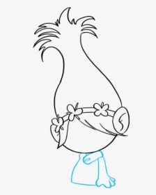 How To Draw Poppy From Trolls - Rooster, HD Png Download, Transparent PNG