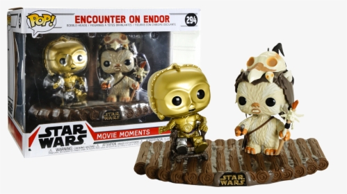 Encounter On Endor Movie Moments Pop Vinyl Figure 2-pack - Funko Pop Star Wars Movie Moments, HD Png Download, Transparent PNG