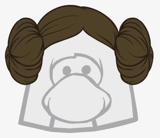 Princess Leia Buns Clipart , Transparent Cartoons - Club Penguin Optic Headset, HD Png Download, Transparent PNG