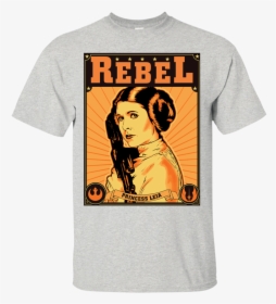 G200 Gildan Ultra Cotton T-shirt - Princess Leia Rebel Sticker, HD Png Download, Transparent PNG