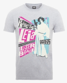 Star Wars Princess Leia Rock Poster T-shirt - Camiseta Capitan America Gris, HD Png Download, Transparent PNG