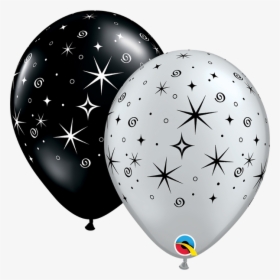 Birthday Baloon Black And Gold, HD Png Download, Transparent PNG