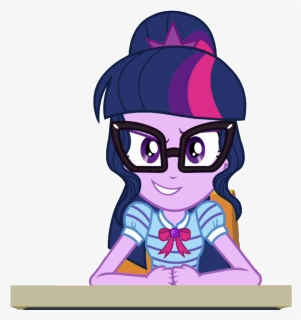 Hd Anime Girl Clipart Ponytail - My Little Pony Sci Twi, HD Png Download, Transparent PNG