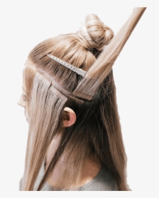 Underneath, Flexible Discreet And Comfortable - Full Head Tape In Hair Extension Placement, HD Png Download, Transparent PNG