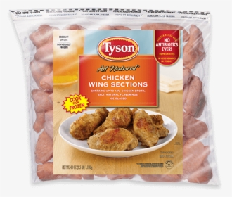 Tyson Chicken Wings - Chicken Wing Sections, HD Png Download, Transparent PNG