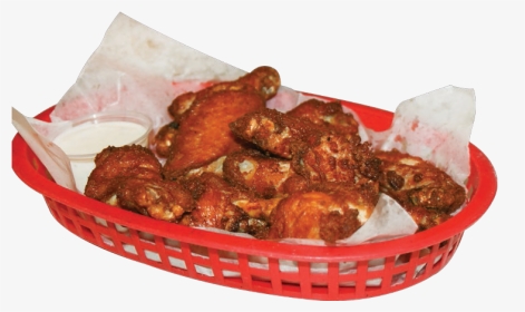 A Serving Of Boneless Buffalo Wings With A Side Of - Barbecue Chicken, HD Png Download, Transparent PNG