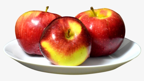 Apples On Plate Cartoon, HD Png Download, Transparent PNG