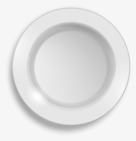 Dinner Plate Black And White Clipart - Top View Plate Png, Transparent Png, Transparent PNG