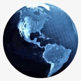 Flat Earth Globe World - Mexico City To Vancouver Map, HD Png Download, Transparent PNG