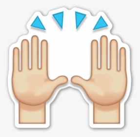 Praying Hands Emoji Sticker Oxford English Dictionary - Emoji Hands Png, Transparent Png, Transparent PNG